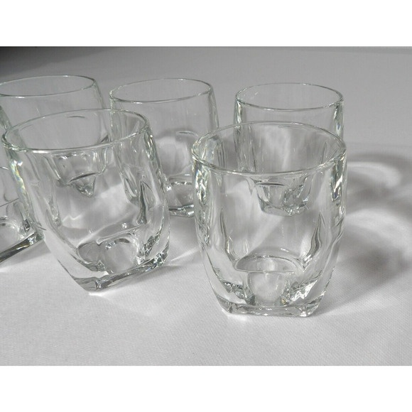 Libbey Duratuff Quantum 8 Oz Glasses Double Old Fashioned 15694 Square Base (6) - Picture 2 of 7